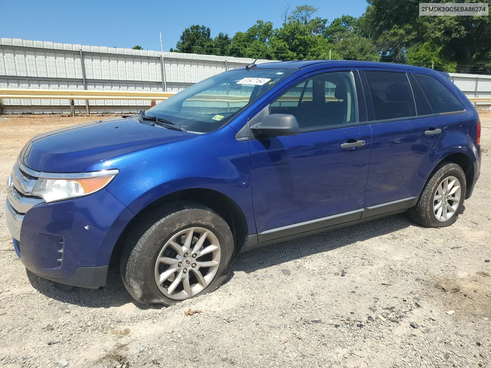 2014 Ford Edge Se VIN: 2FMDK3GC5EBA86274 Lot: 61847164