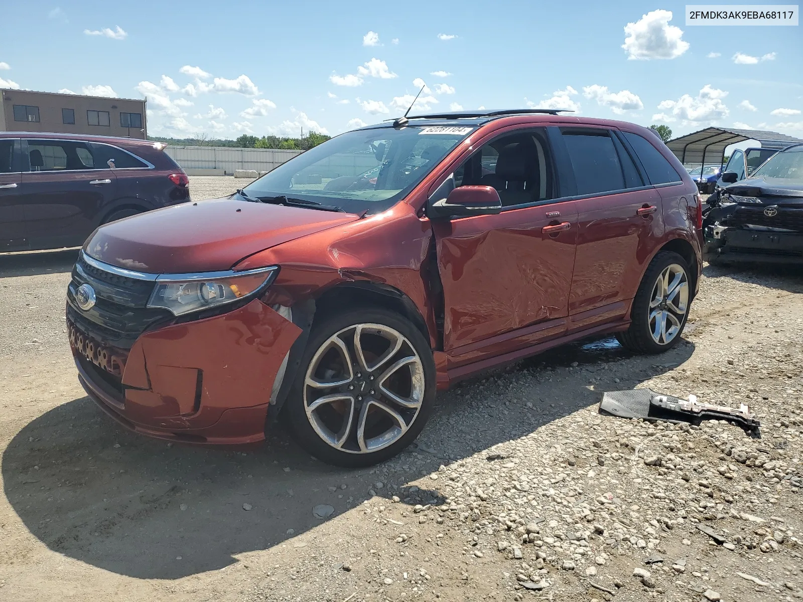 2FMDK3AK9EBA68117 2014 Ford Edge Sport