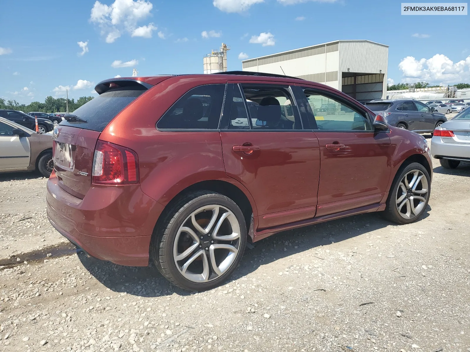 2014 Ford Edge Sport VIN: 2FMDK3AK9EBA68117 Lot: 62281104