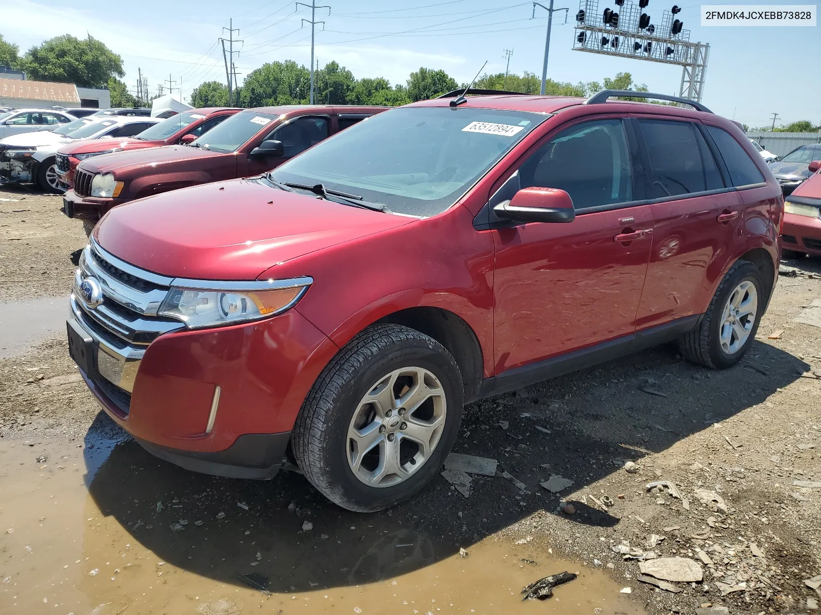 2FMDK4JCXEBB73828 2014 Ford Edge Sel