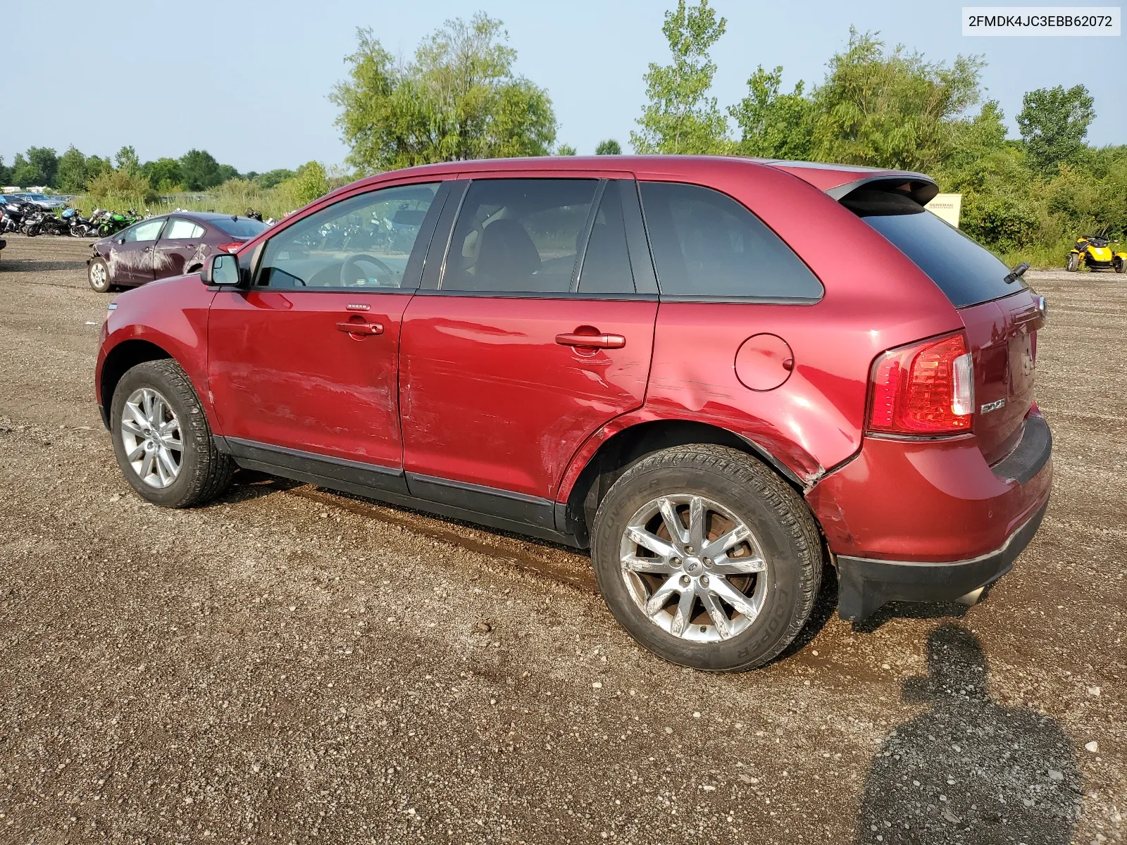 2014 Ford Edge Sel VIN: 2FMDK4JC3EBB62072 Lot: 64095694