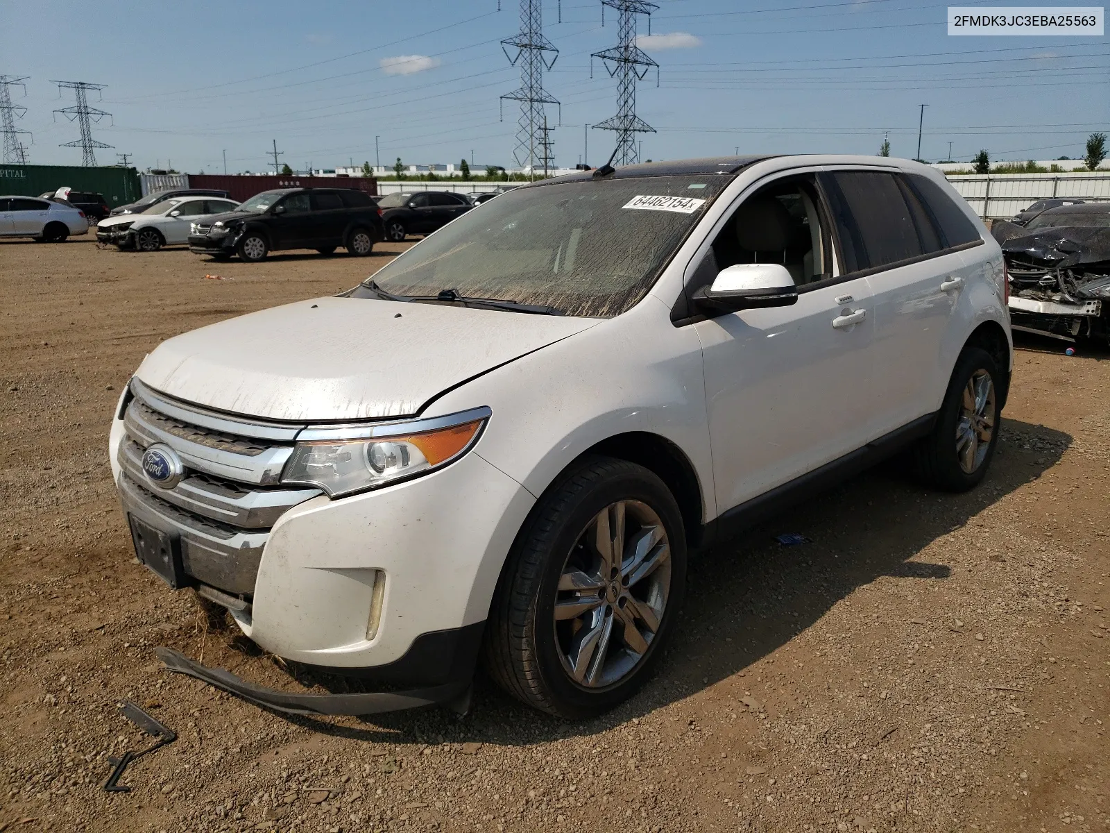 2014 Ford Edge Sel VIN: 2FMDK3JC3EBA25563 Lot: 64462154