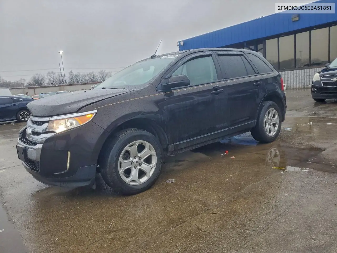 2FMDK3JC6EBA51851 2014 Ford Edge Sel