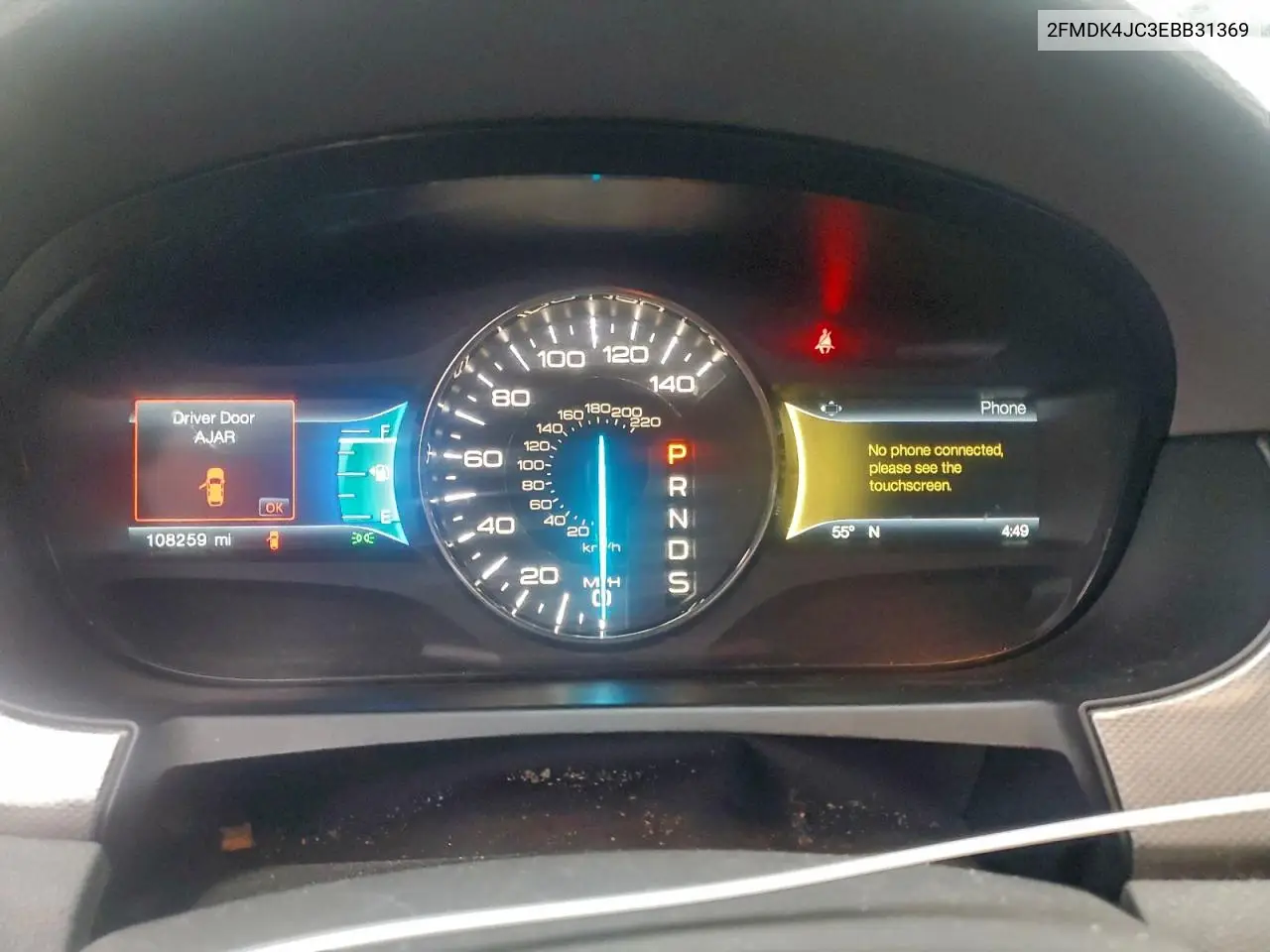 2FMDK4JC3EBB31369 2014 Ford Edge Sel