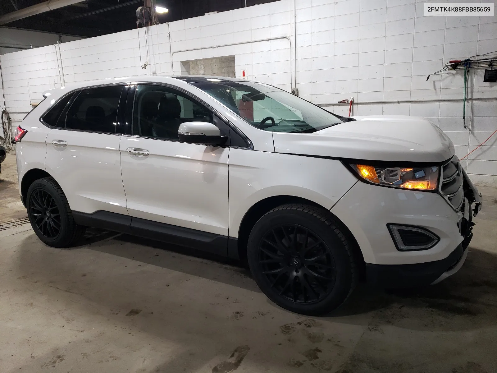 2015 Ford Edge Titanium VIN: 2FMTK4K88FBB85659 Lot: 58643084