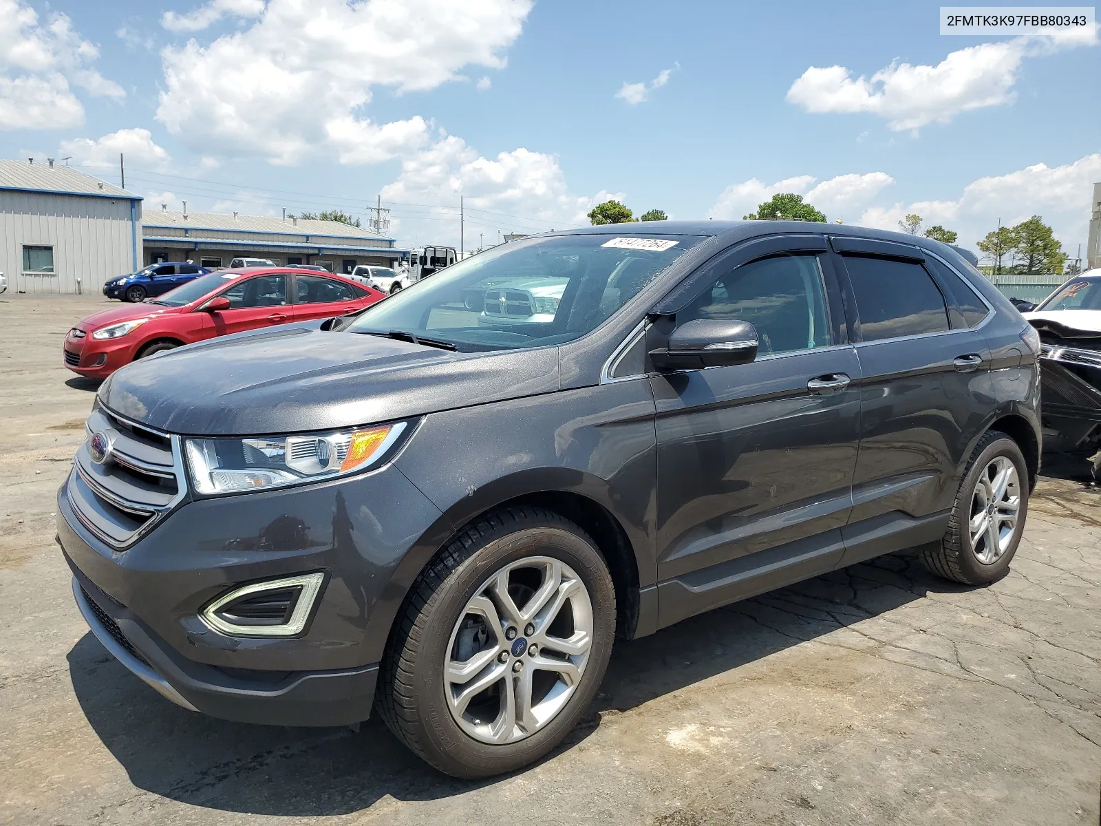 2015 Ford Edge Titanium VIN: 2FMTK3K97FBB80343 Lot: 61477264