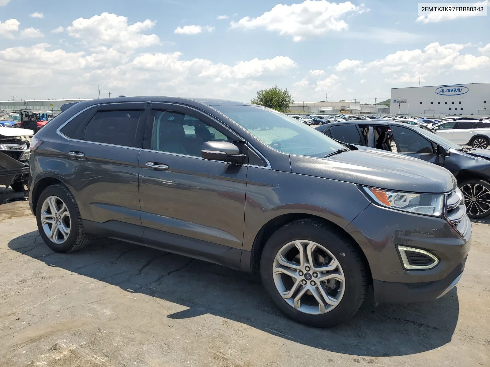 2015 Ford Edge Titanium VIN: 2FMTK3K97FBB80343 Lot: 61477264