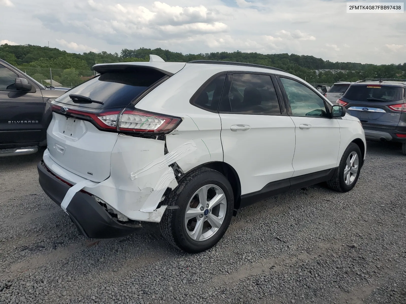 2015 Ford Edge Se VIN: 2FMTK4G87FBB97438 Lot: 63438344