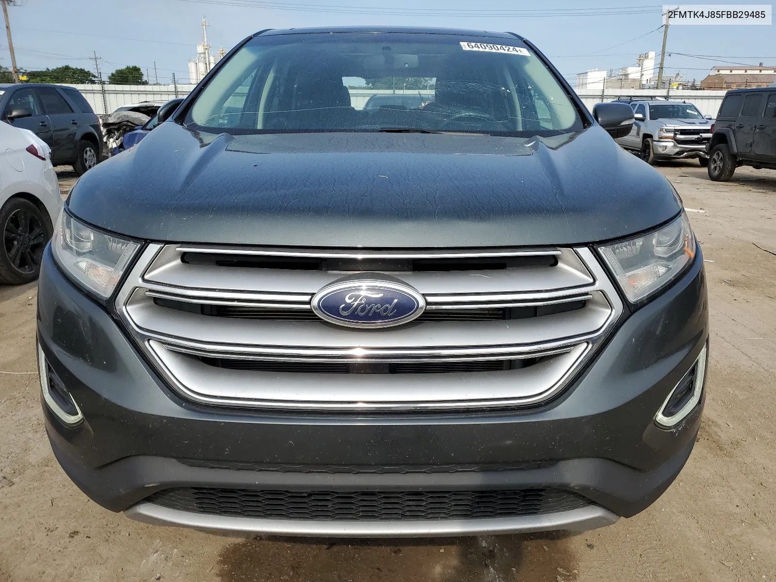 2015 Ford Edge Sel VIN: 2FMTK4J85FBB29485 Lot: 64090424