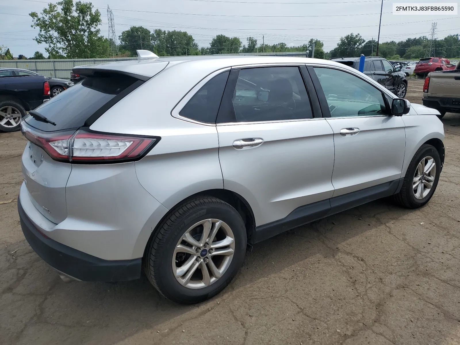 2015 Ford Edge Sel VIN: 2FMTK3J83FBB65590 Lot: 65071494