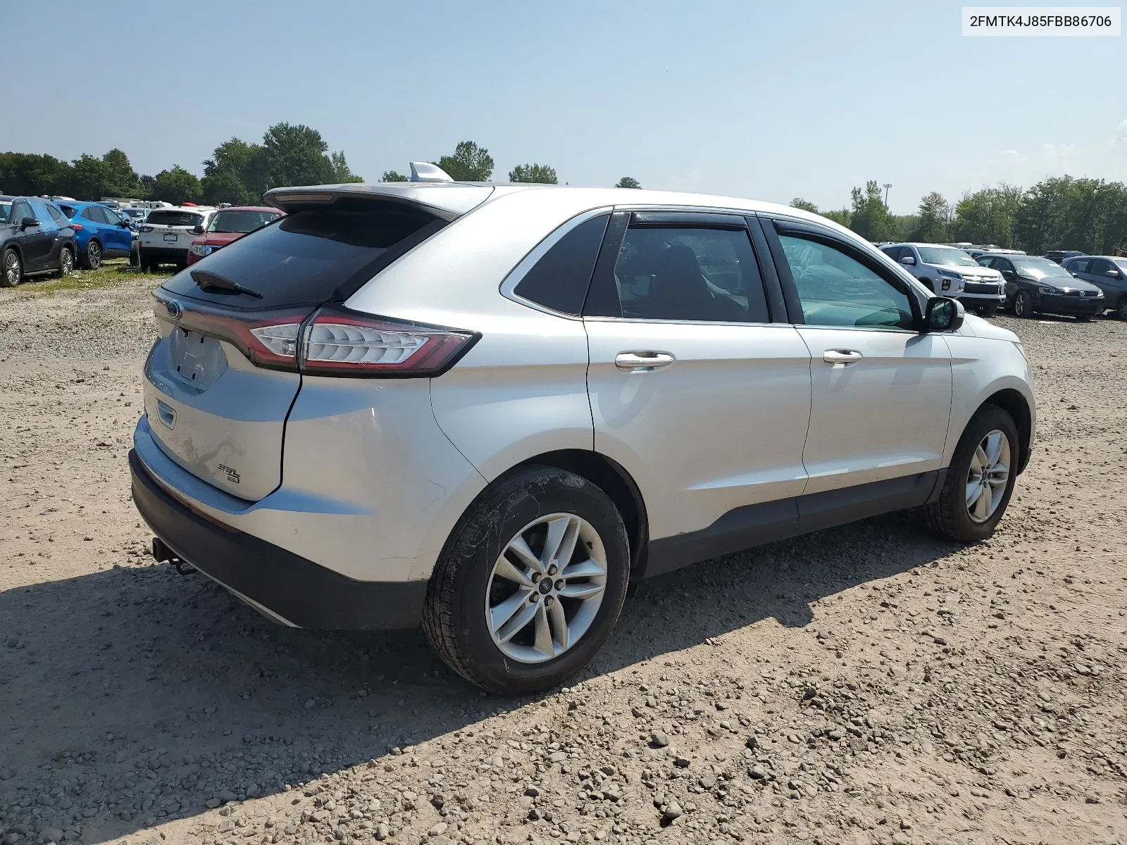 2015 Ford Edge Sel VIN: 2FMTK4J85FBB86706 Lot: 68604624