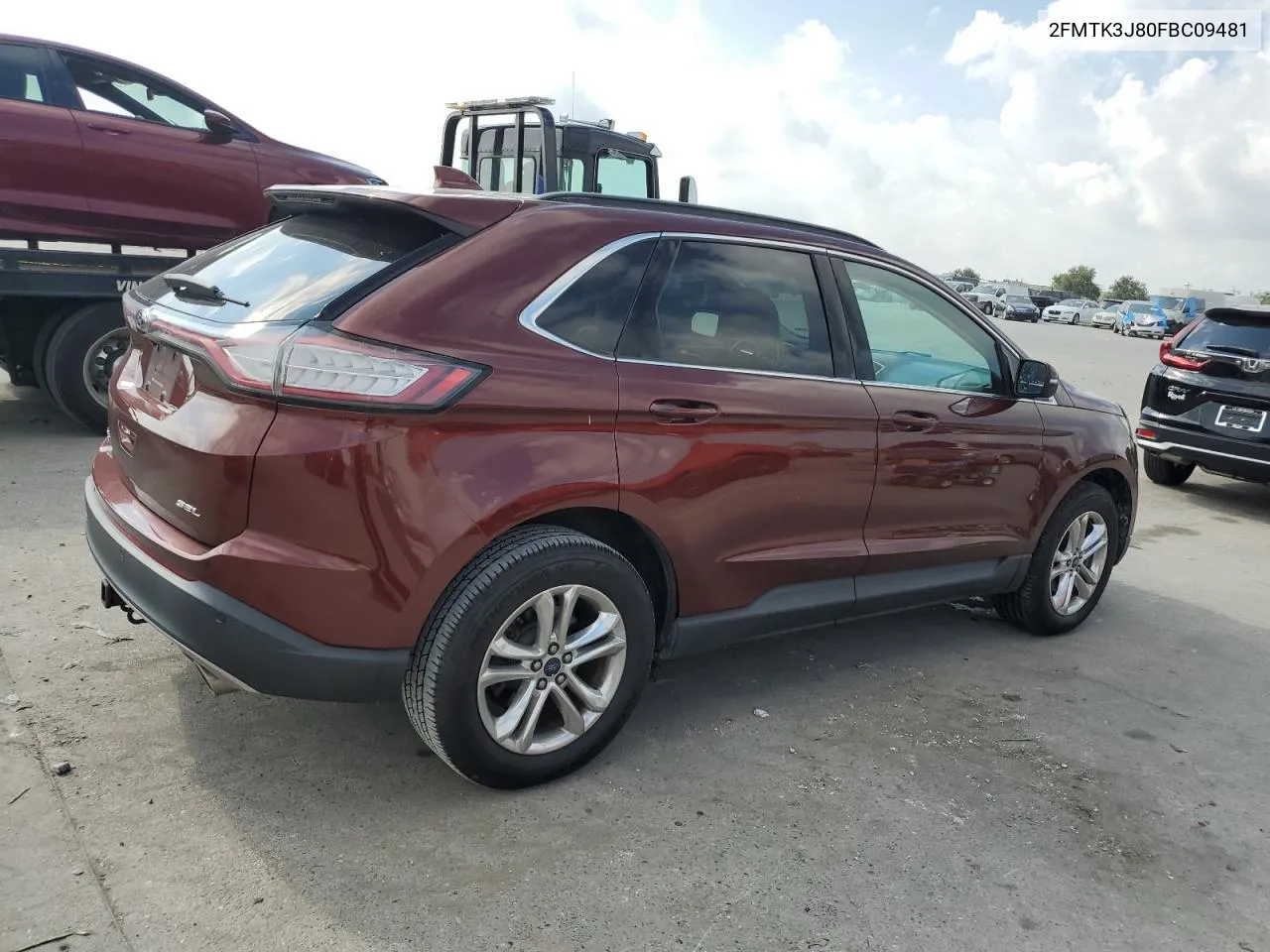 2015 Ford Edge Sel VIN: 2FMTK3J80FBC09481 Lot: 72274364