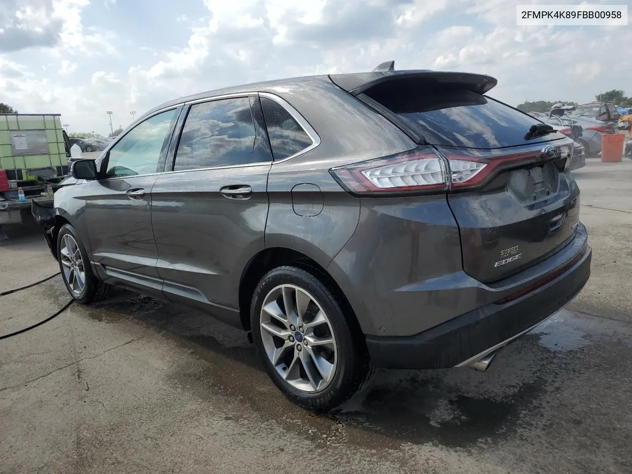 2015 Ford Edge Titanium VIN: 2FMPK4K89FBB00958 Lot: 72352044