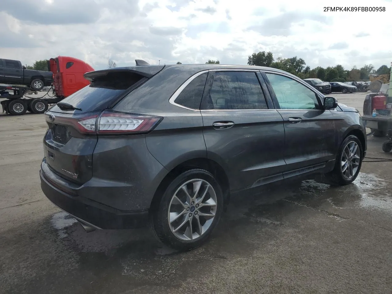 2015 Ford Edge Titanium VIN: 2FMPK4K89FBB00958 Lot: 72352044