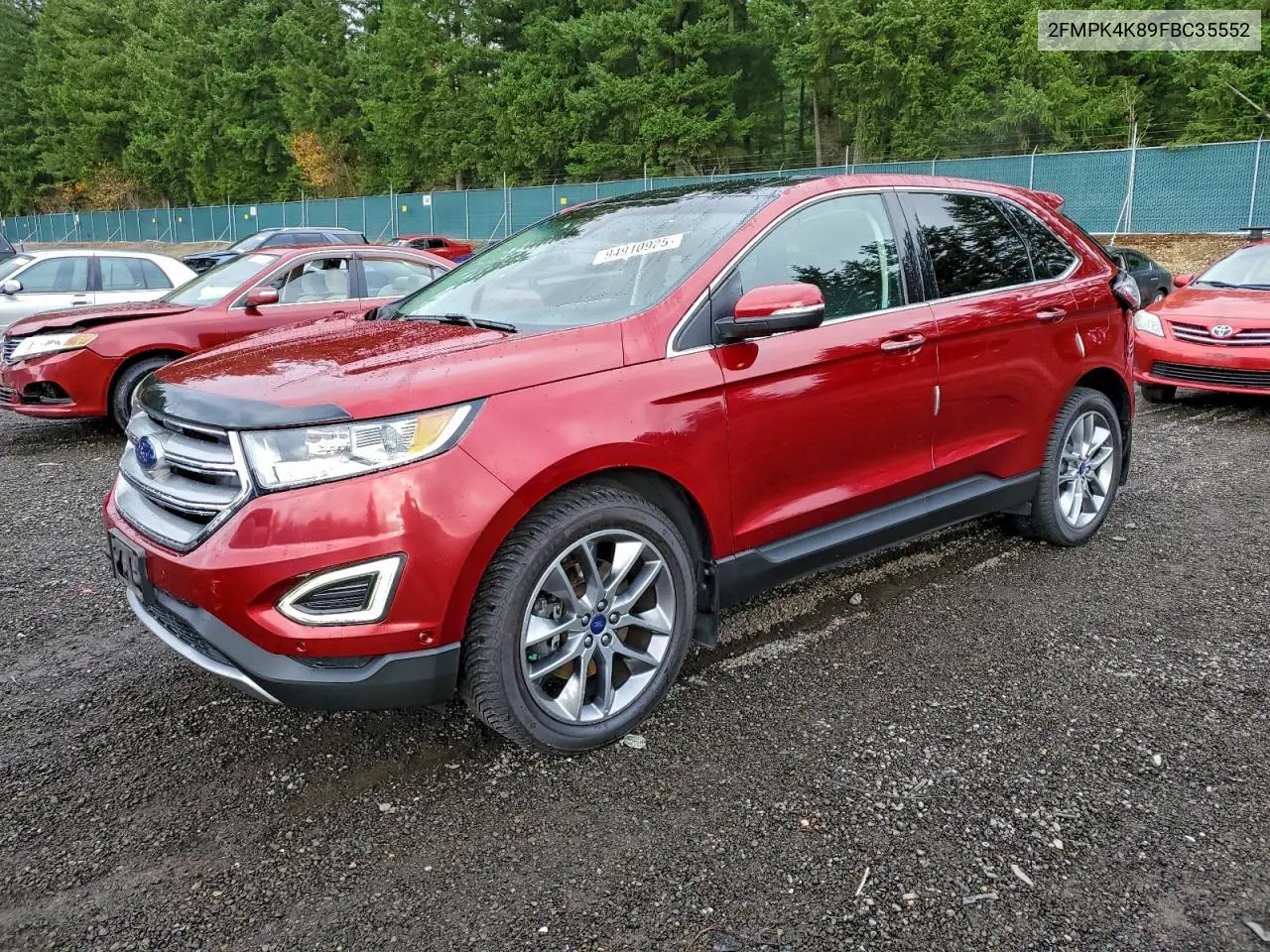 2FMPK4K89FBC35552 2015 Ford Edge Titanium