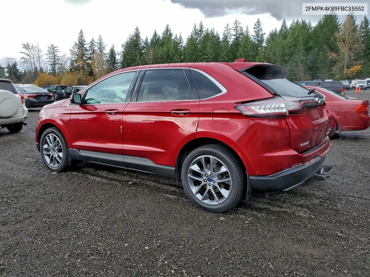 2FMPK4K89FBC35552 2015 Ford Edge Titanium
