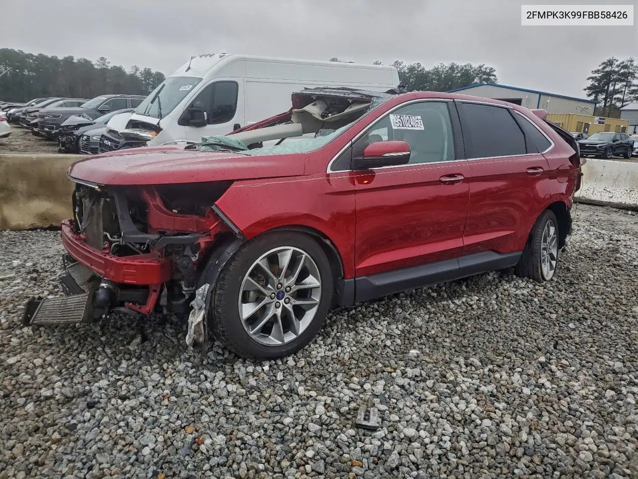 2FMPK3K99FBB58426 2015 Ford Edge Titanium