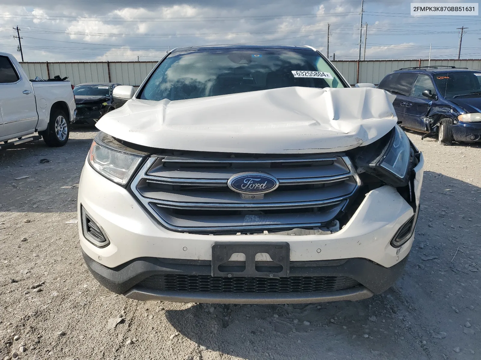 2016 Ford Edge Titanium VIN: 2FMPK3K87GBB51631 Lot: 63255804