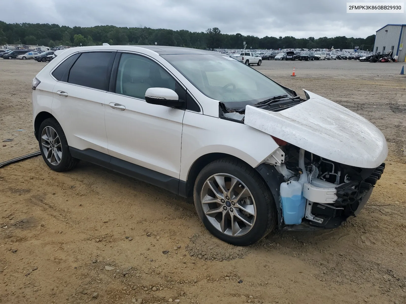 2016 Ford Edge Titanium VIN: 2FMPK3K86GBB29930 Lot: 64647144