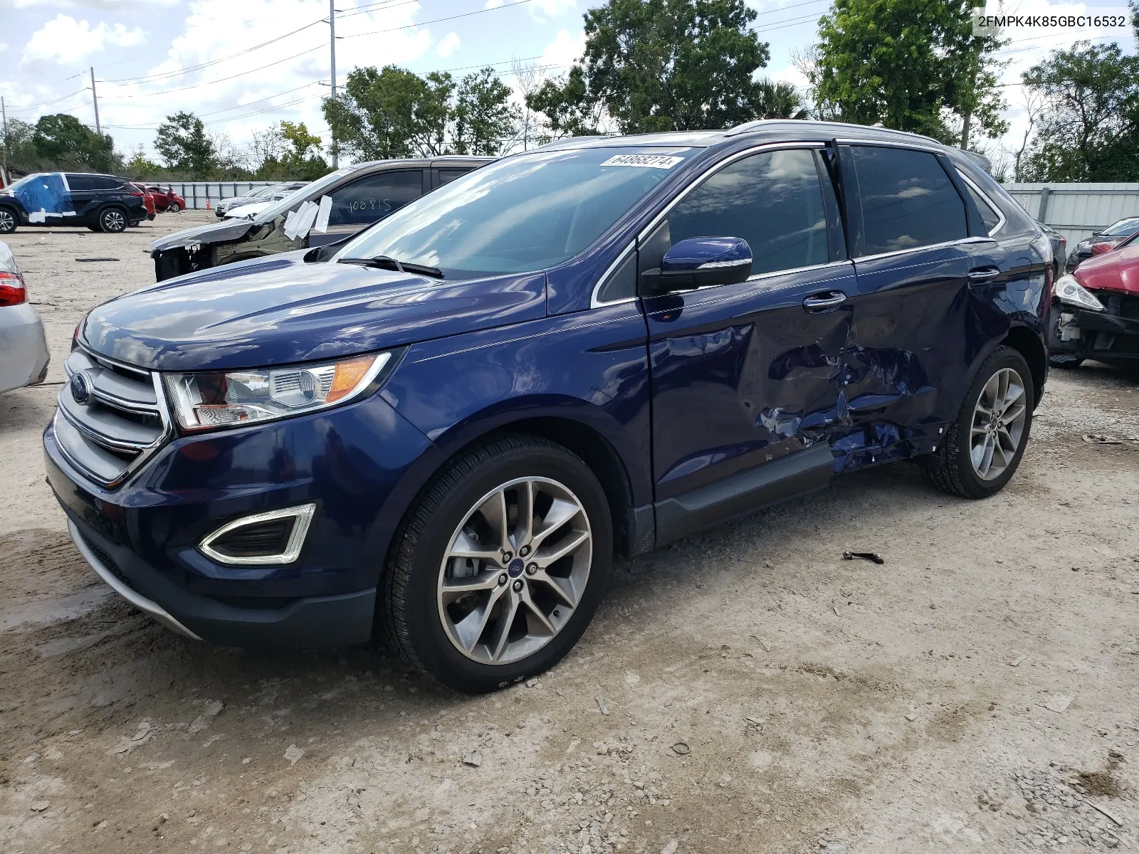 2FMPK4K85GBC16532 2016 Ford Edge Titanium