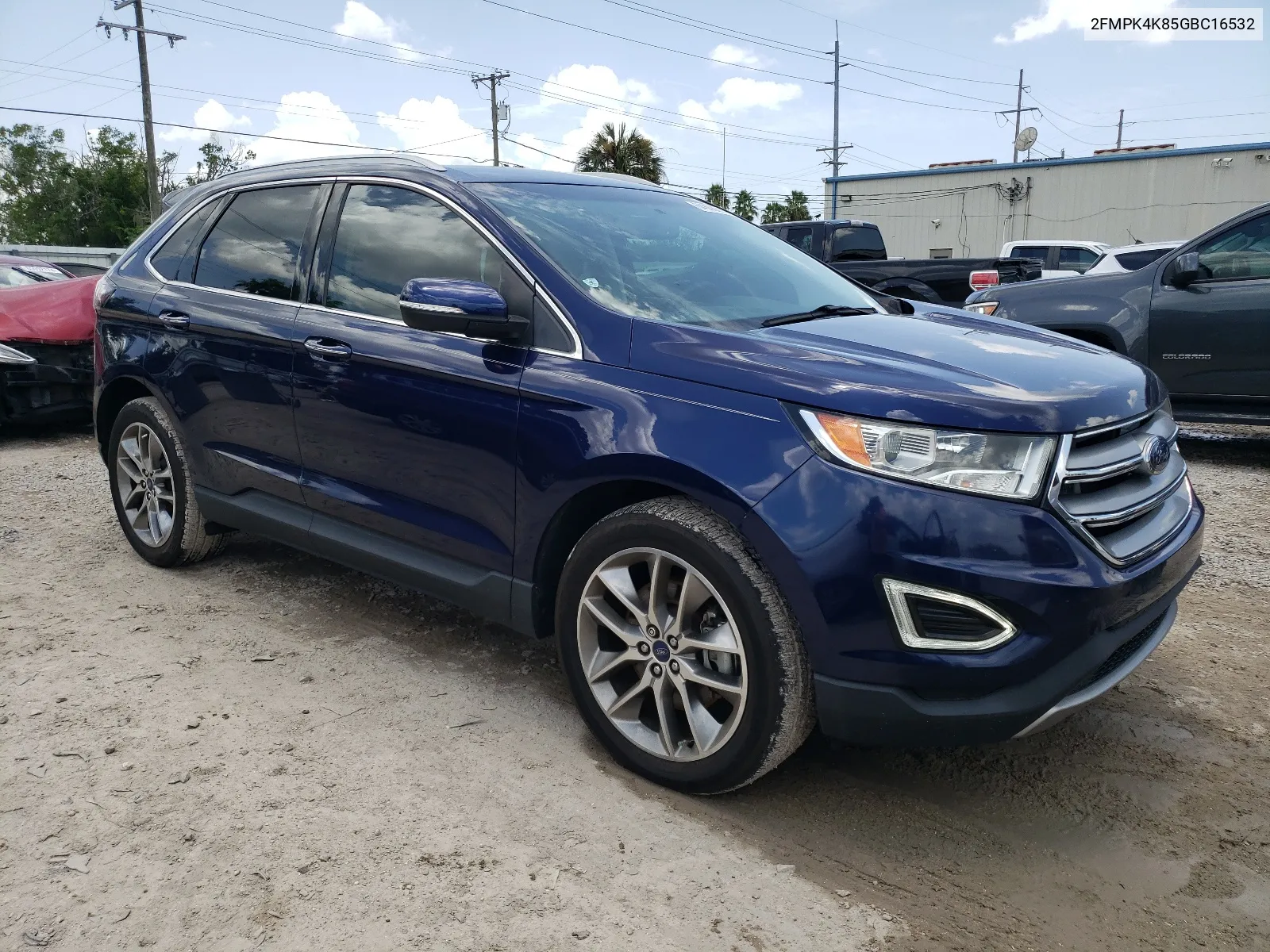 2016 Ford Edge Titanium VIN: 2FMPK4K85GBC16532 Lot: 64868274