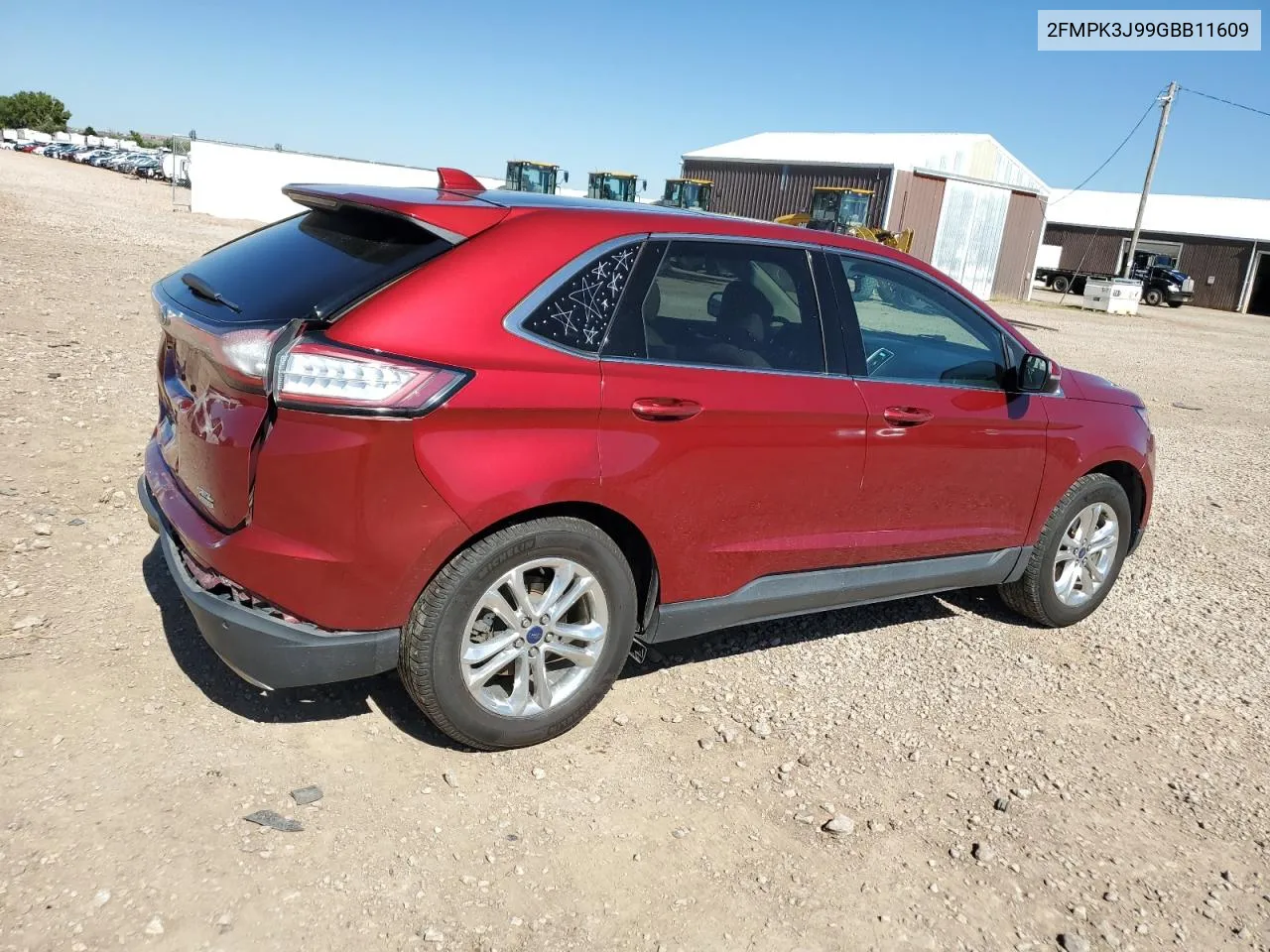 2016 Ford Edge Sel VIN: 2FMPK3J99GBB11609 Lot: 72088624