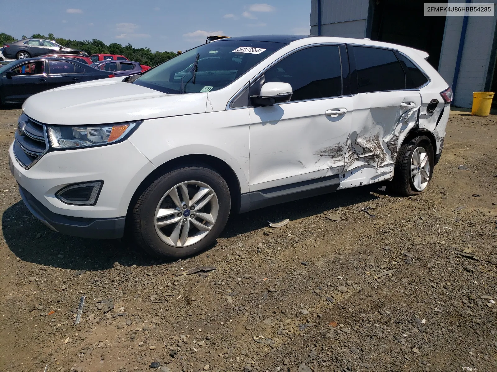 2017 Ford Edge Sel VIN: 2FMPK4J86HBB54285 Lot: 59177664