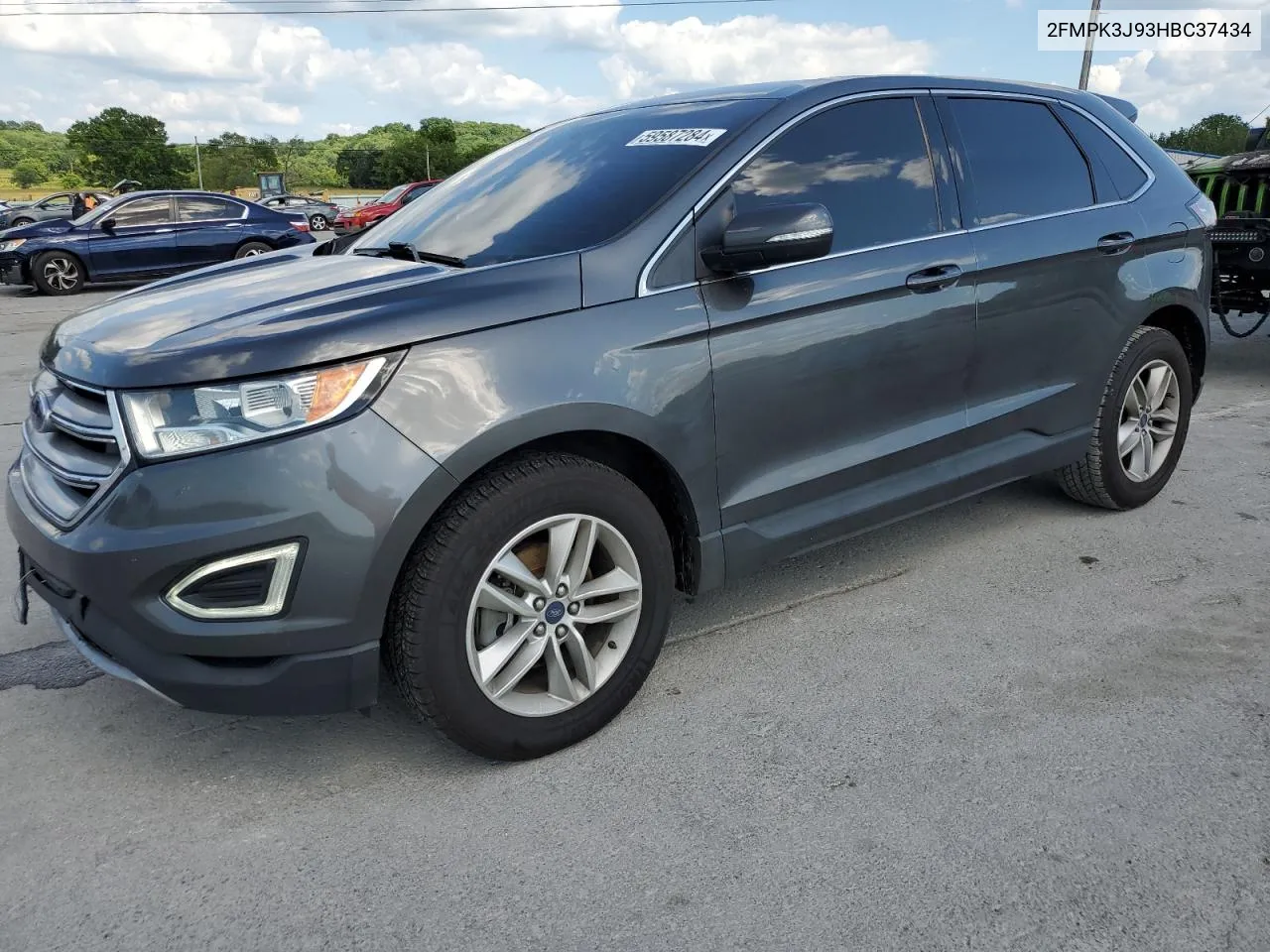 2017 Ford Edge Sel VIN: 2FMPK3J93HBC37434 Lot: 59587284