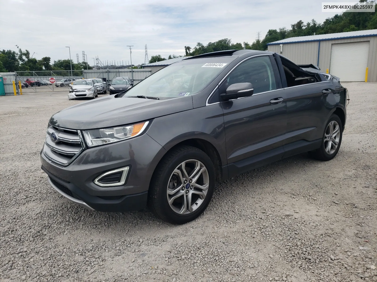 2017 Ford Edge Titanium VIN: 2FMPK4K8XHBC25597 Lot: 60806434