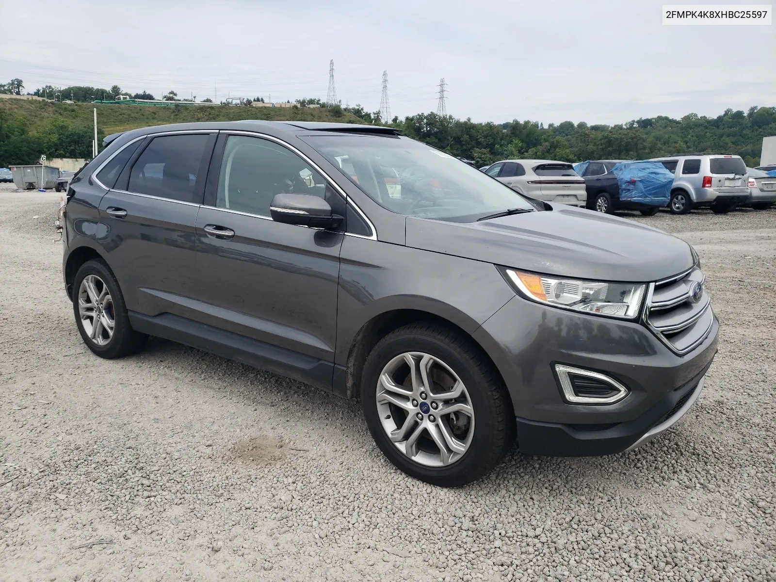 2017 Ford Edge Titanium VIN: 2FMPK4K8XHBC25597 Lot: 60806434