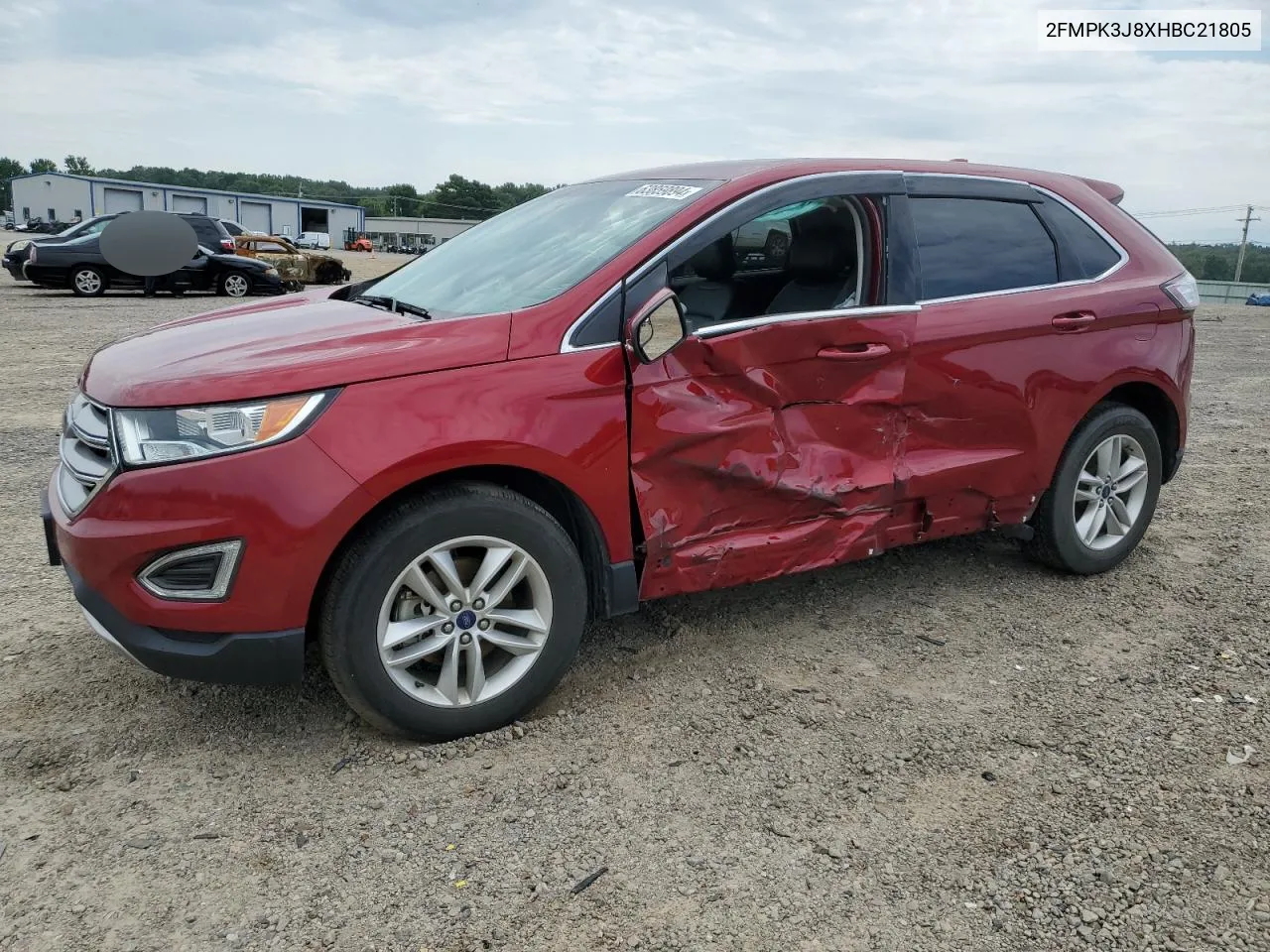 2017 Ford Edge Sel VIN: 2FMPK3J8XHBC21805 Lot: 63859894