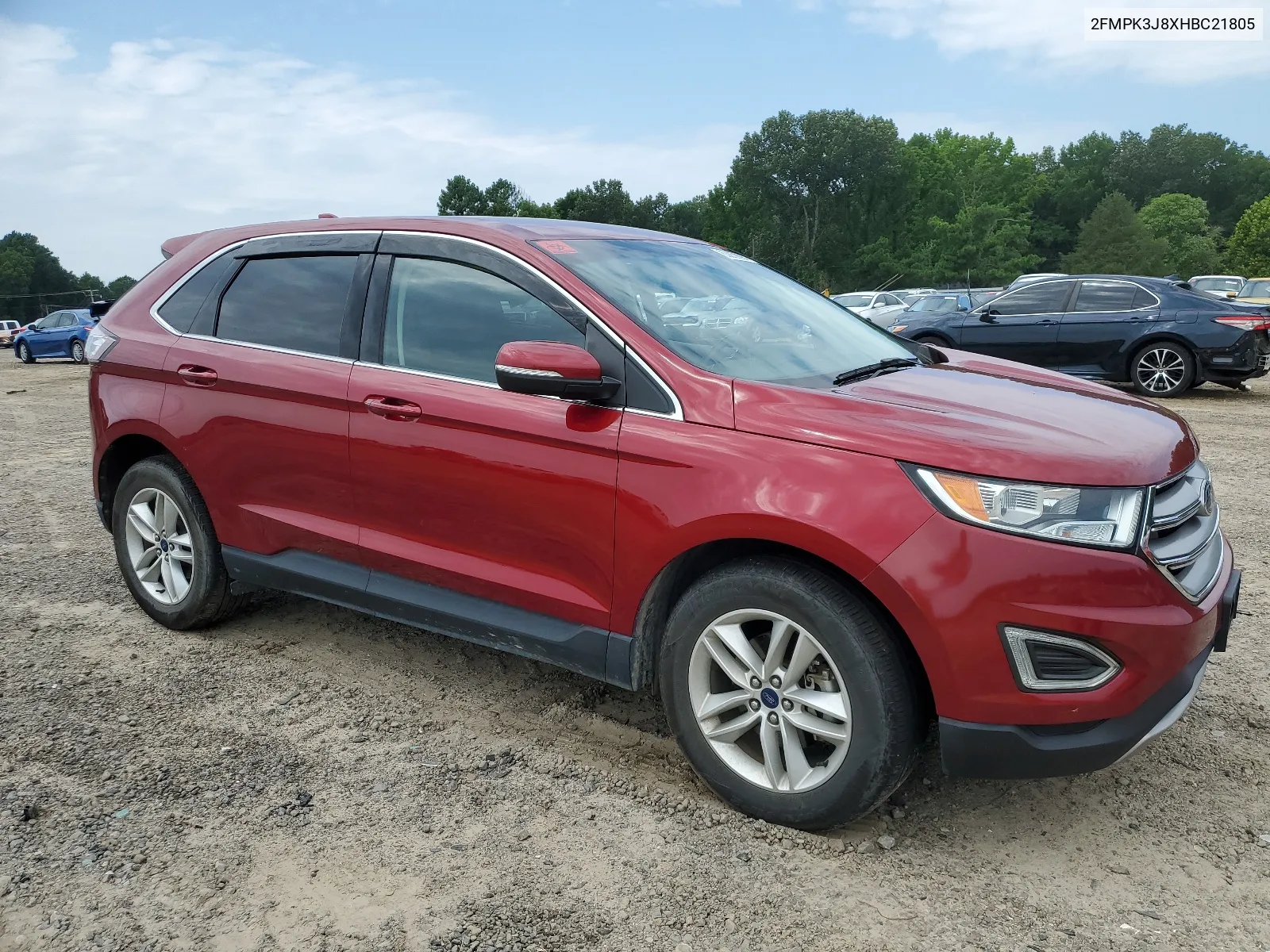 2017 Ford Edge Sel VIN: 2FMPK3J8XHBC21805 Lot: 63859894