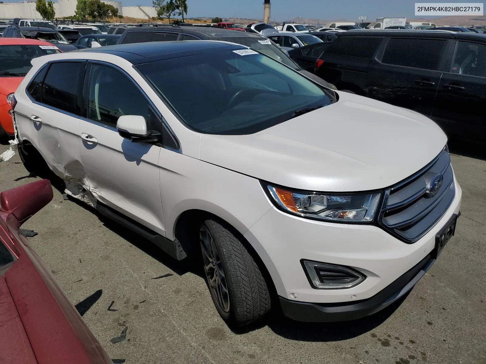 2017 Ford Edge Titanium VIN: 2FMPK4K82HBC27179 Lot: 64266514