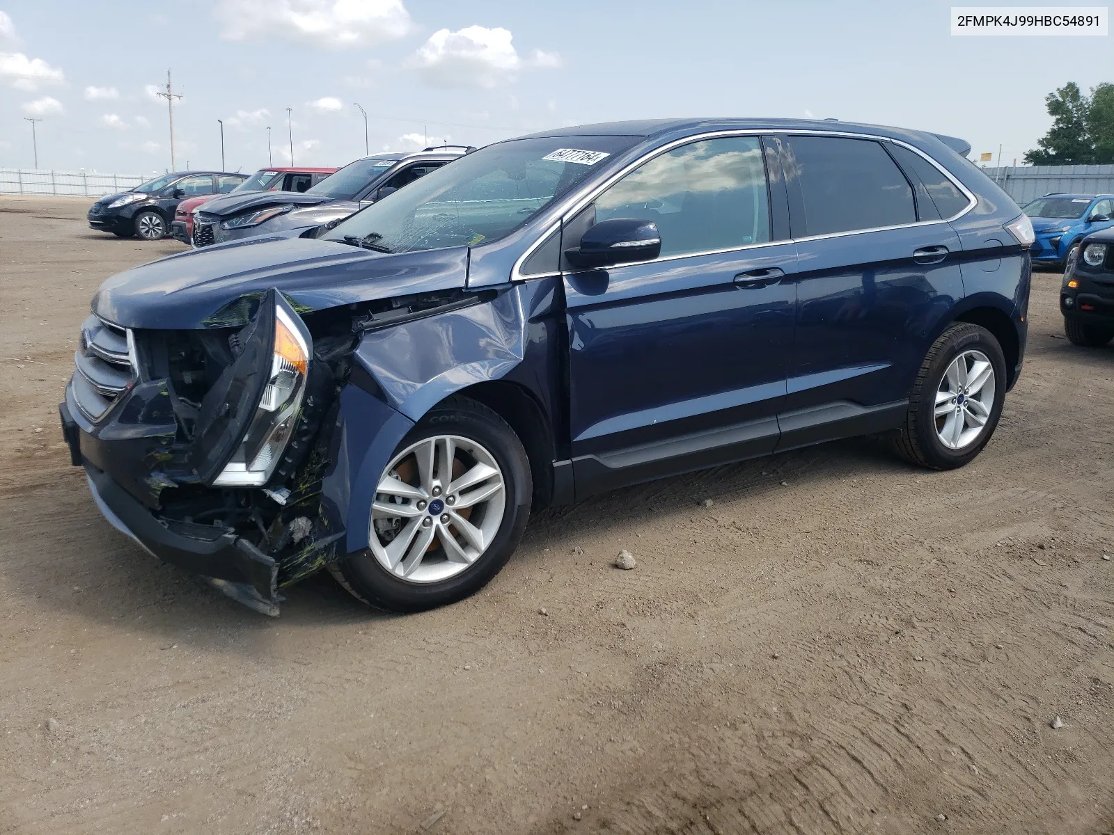 2017 Ford Edge Sel VIN: 2FMPK4J99HBC54891 Lot: 64777164