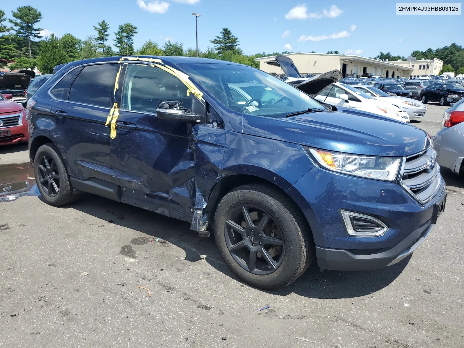 2017 Ford Edge Sel VIN: 2FMPK4J93HBB03125 Lot: 64822464