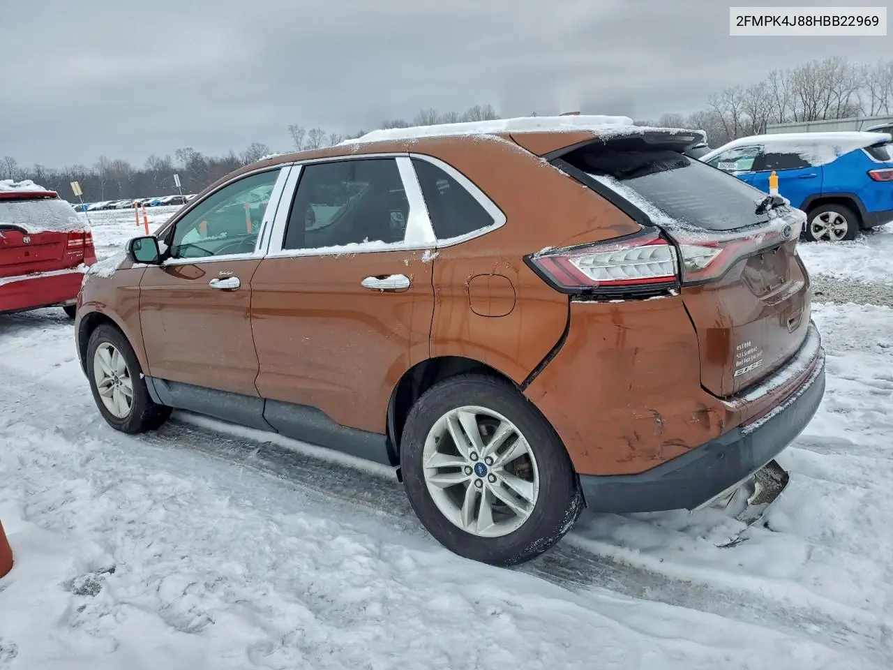 2FMPK4J88HBB22969 2017 Ford Edge Sel