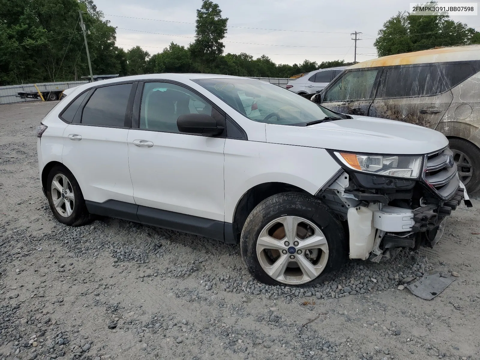 2018 Ford Edge Se VIN: 2FMPK3G91JBB07598 Lot: 56301294