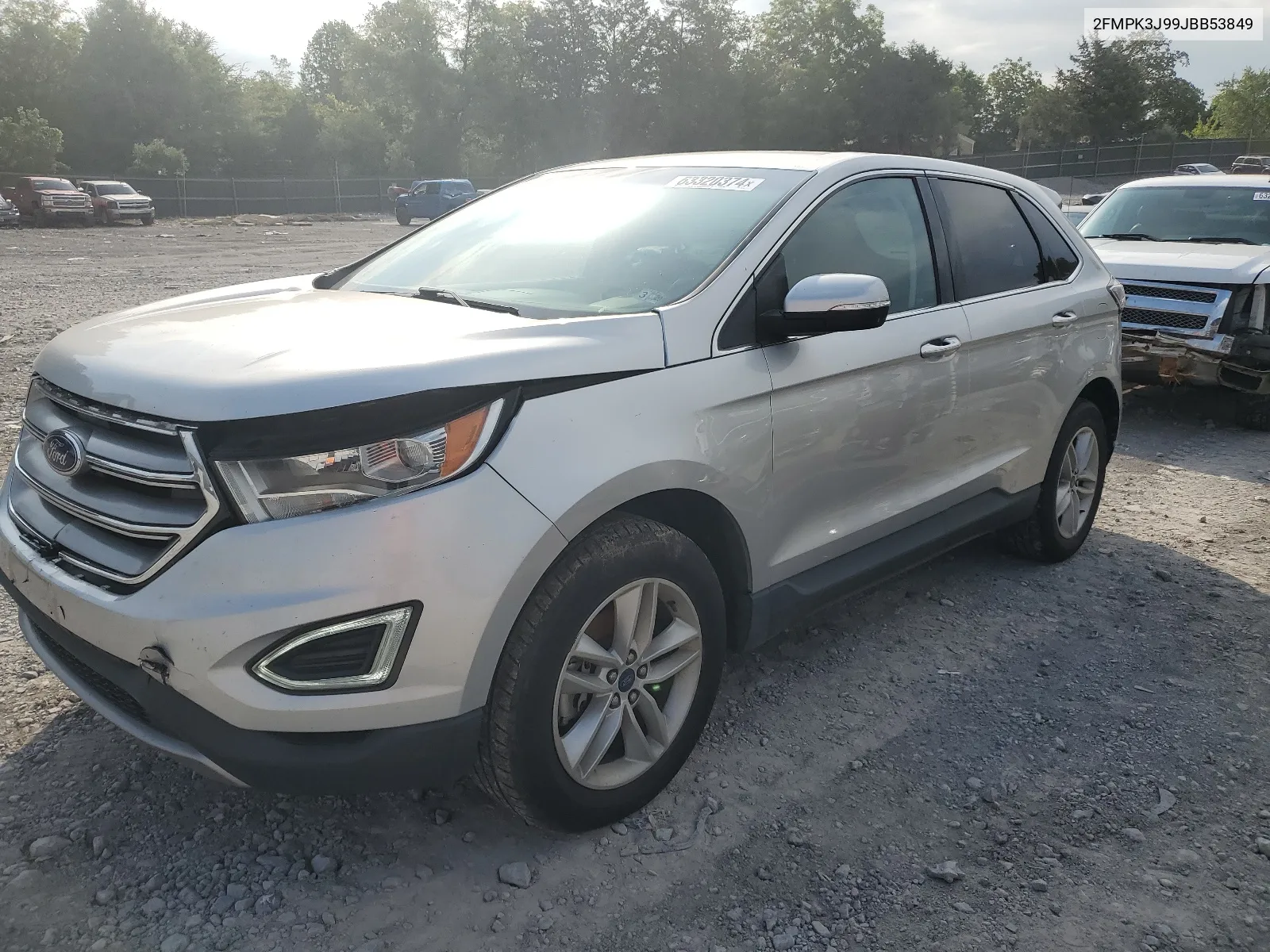 2018 Ford Edge Sel VIN: 2FMPK3J99JBB53849 Lot: 63320374