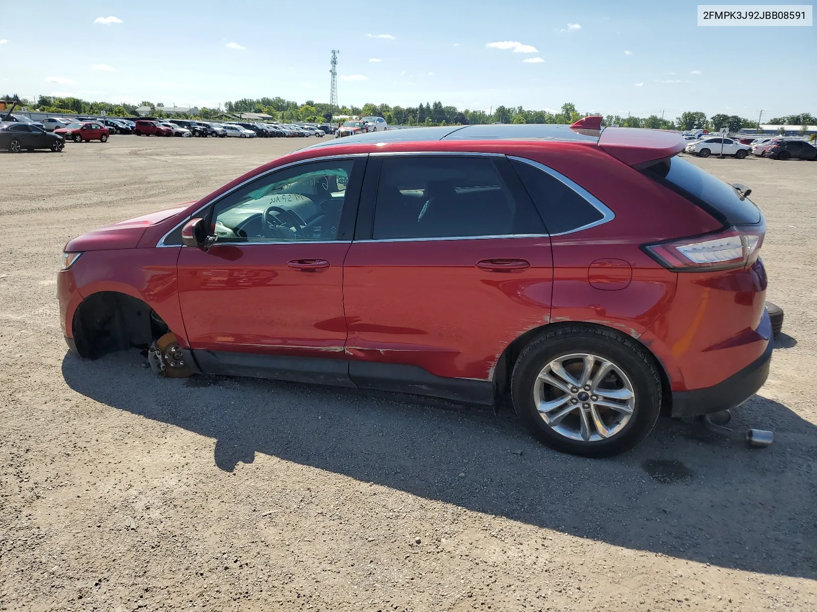 2018 Ford Edge Sel VIN: 2FMPK3J92JBB08591 Lot: 63436694