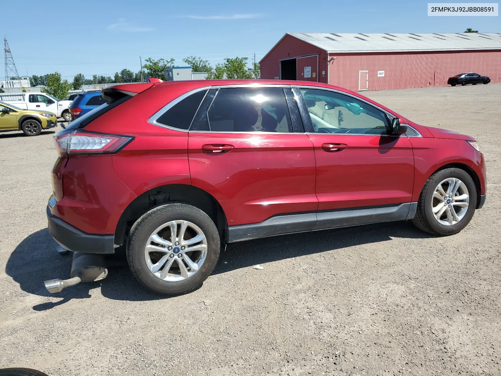 2018 Ford Edge Sel VIN: 2FMPK3J92JBB08591 Lot: 63436694