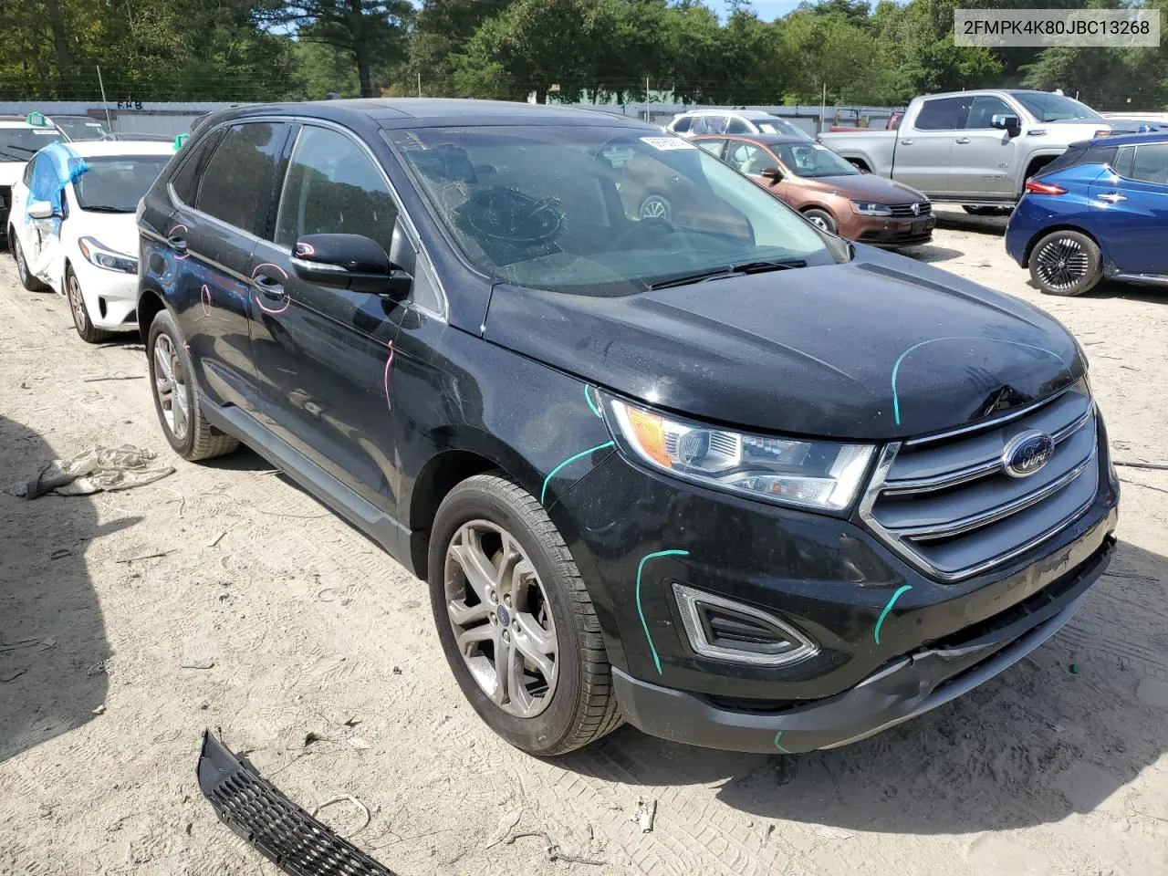 2018 Ford Edge Titanium VIN: 2FMPK4K80JBC13268 Lot: 69785914