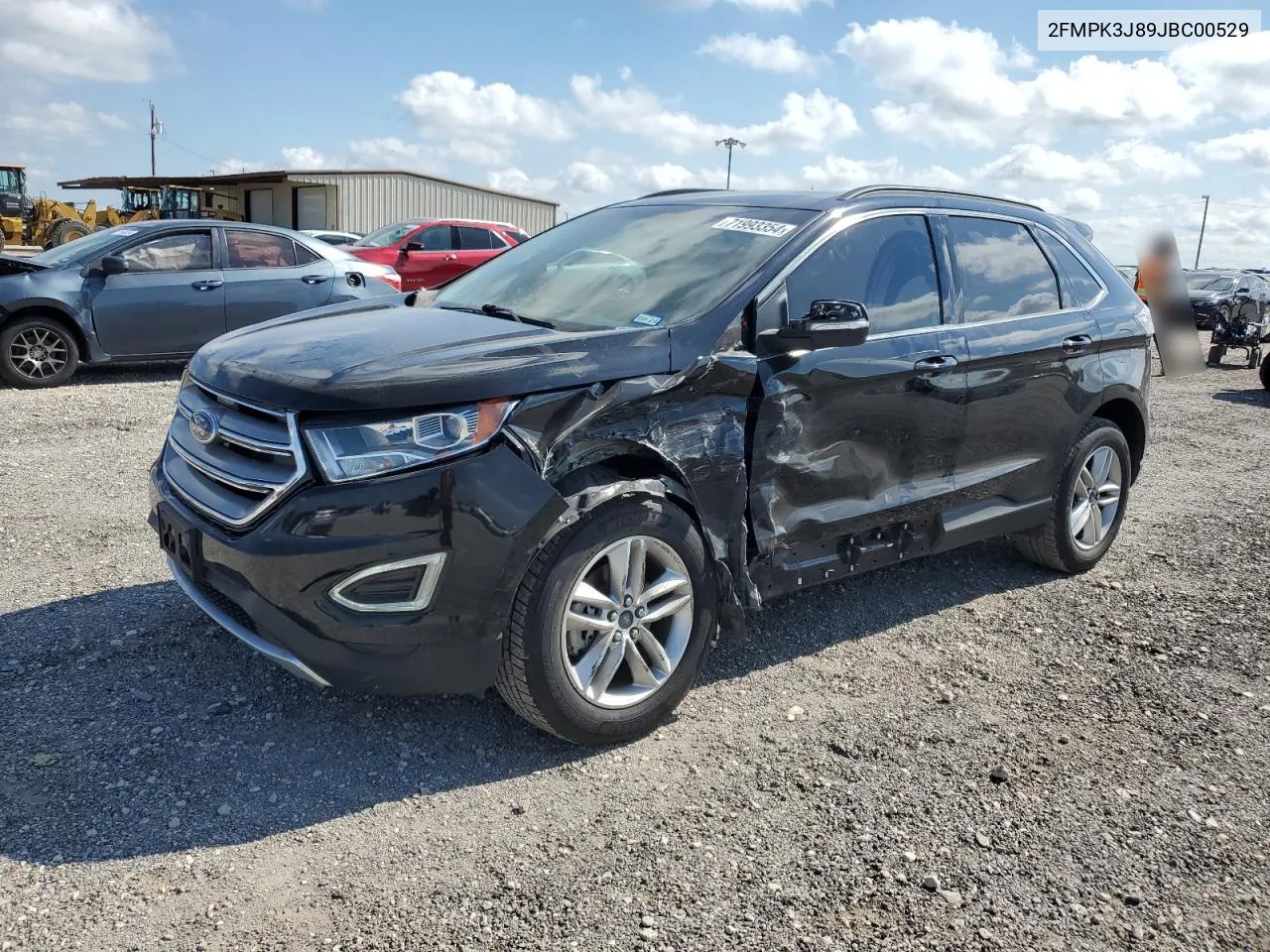 2018 Ford Edge Sel VIN: 2FMPK3J89JBC00529 Lot: 71993354