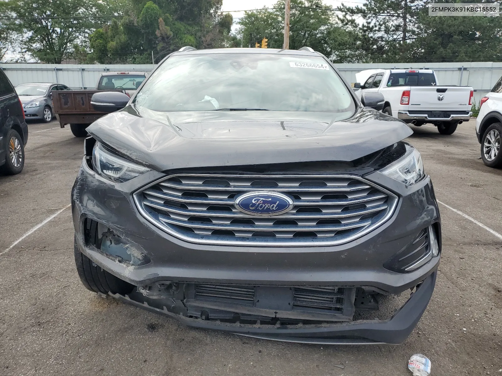 2019 Ford Edge Titanium VIN: 2FMPK3K91KBC15552 Lot: 63266654