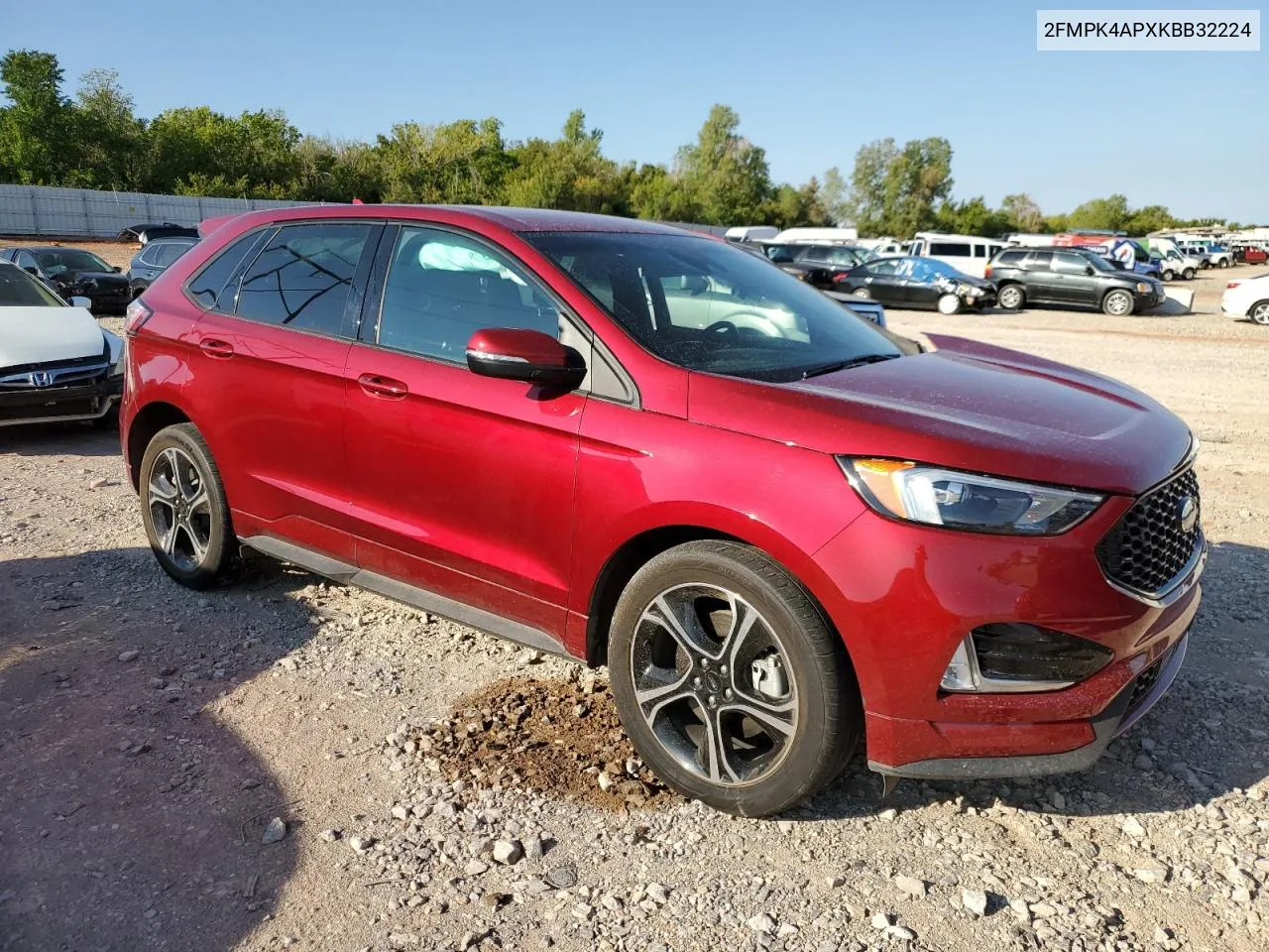 2019 Ford Edge St VIN: 2FMPK4APXKBB32224 Lot: 71604794