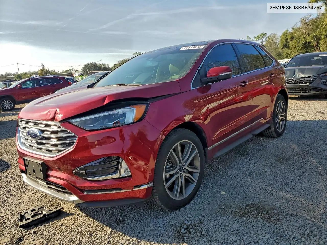 2FMPK3K98KBB34757 2019 Ford Edge Titanium