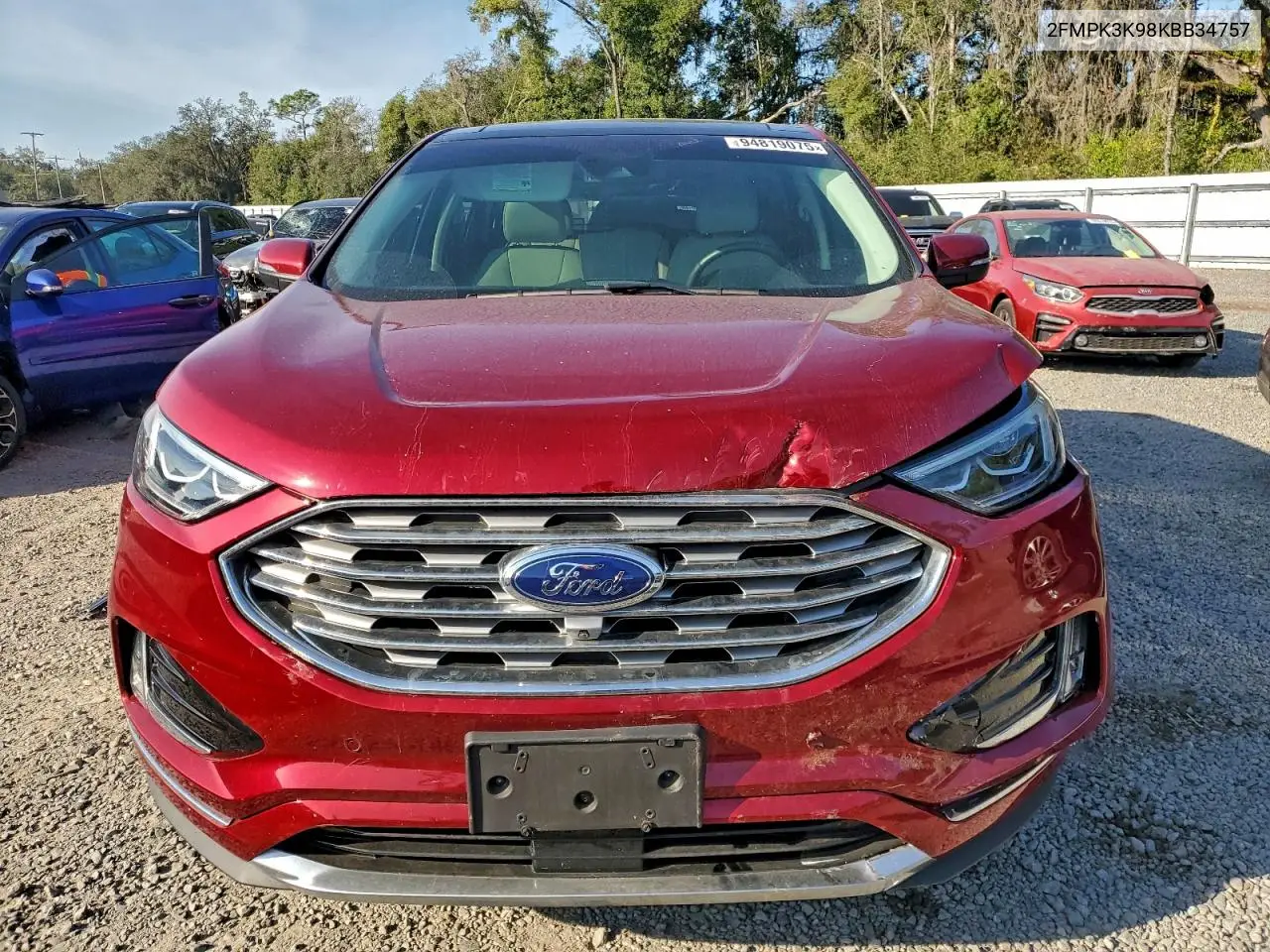 2FMPK3K98KBB34757 2019 Ford Edge Titanium