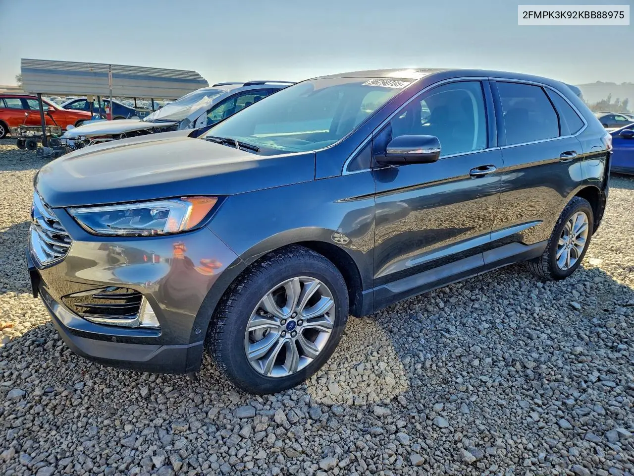 2FMPK3K92KBB88975 2019 Ford Edge Titanium