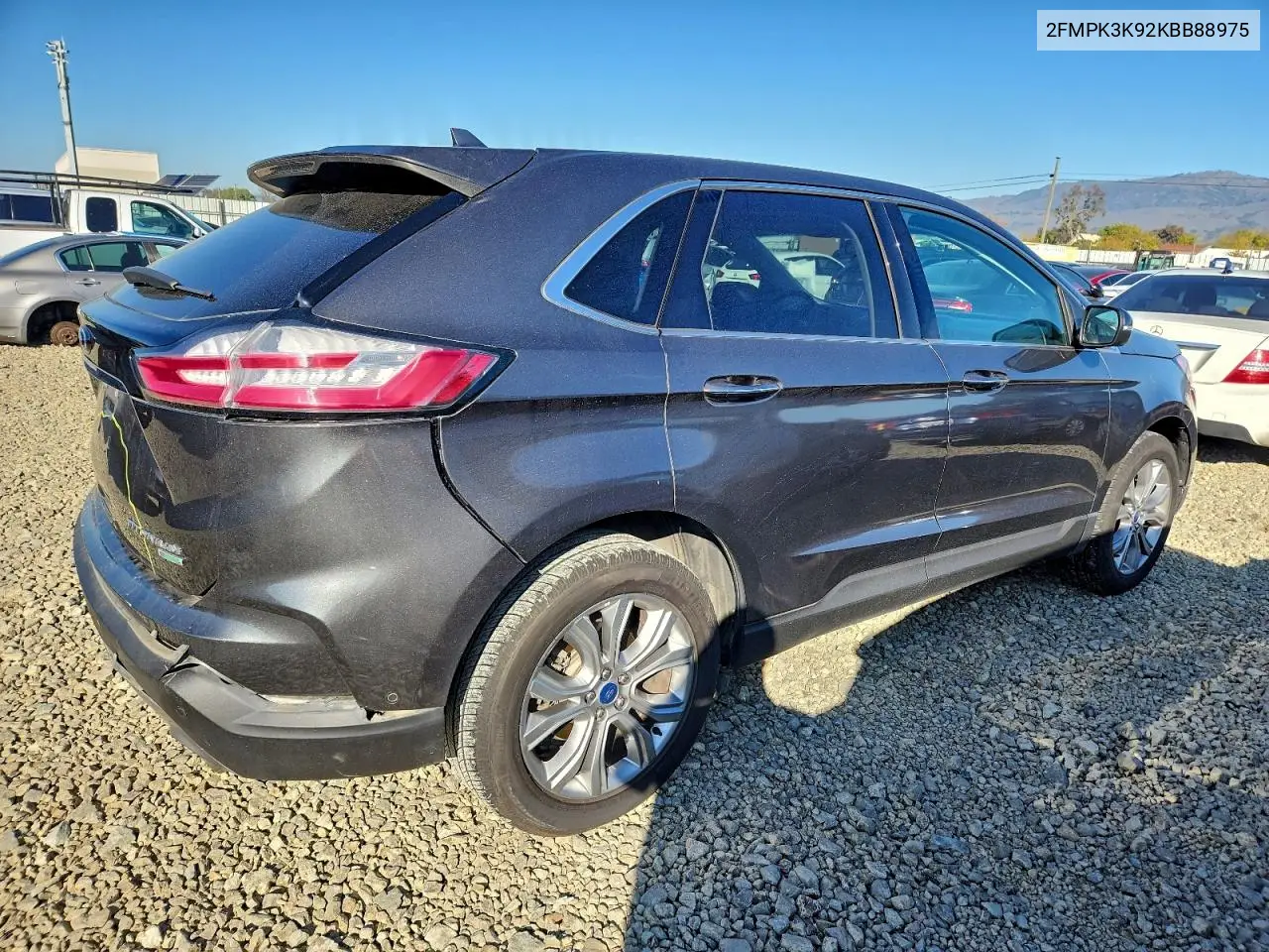 2FMPK3K92KBB88975 2019 Ford Edge Titanium