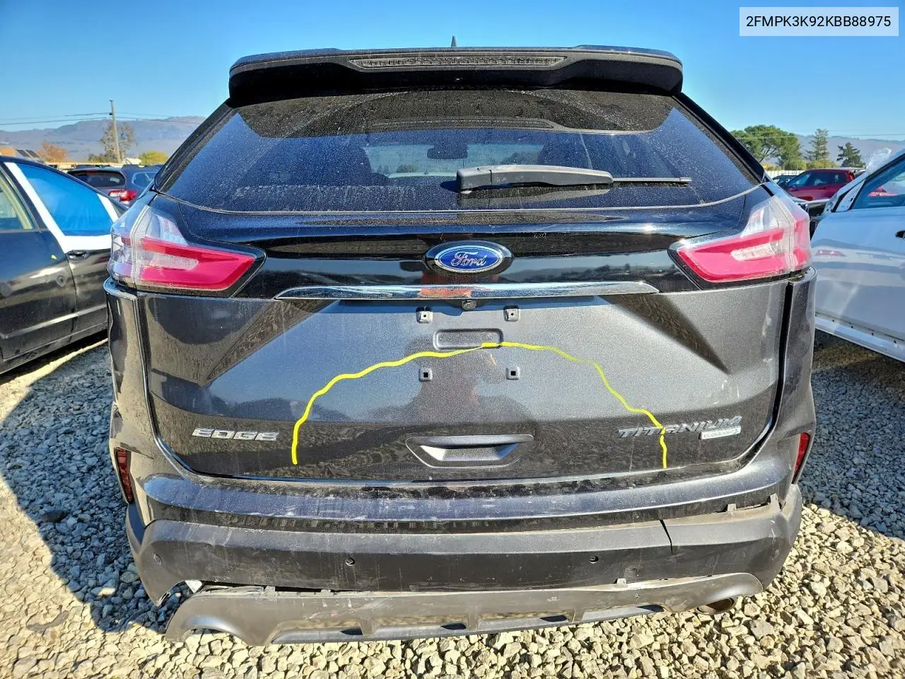 2FMPK3K92KBB88975 2019 Ford Edge Titanium