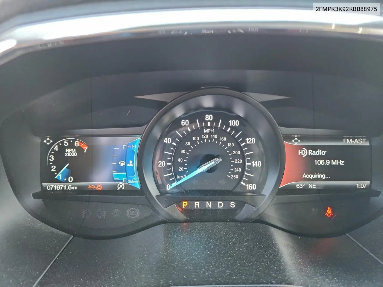 2FMPK3K92KBB88975 2019 Ford Edge Titanium